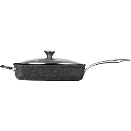 The Rock By Starfrit THE ROCK One Pot 5.8qt. Deep Fry Pan with Lid 060744-002-NEW1